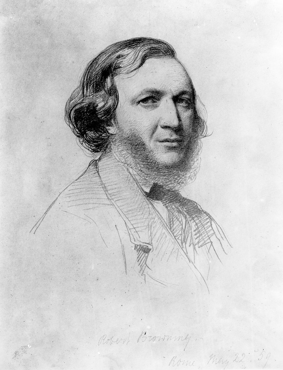 Portrait de Robert Browning (1812-89) - Field Talfourd