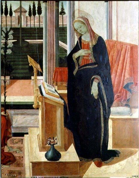 Annonciation (détail) - Filippino Lippi