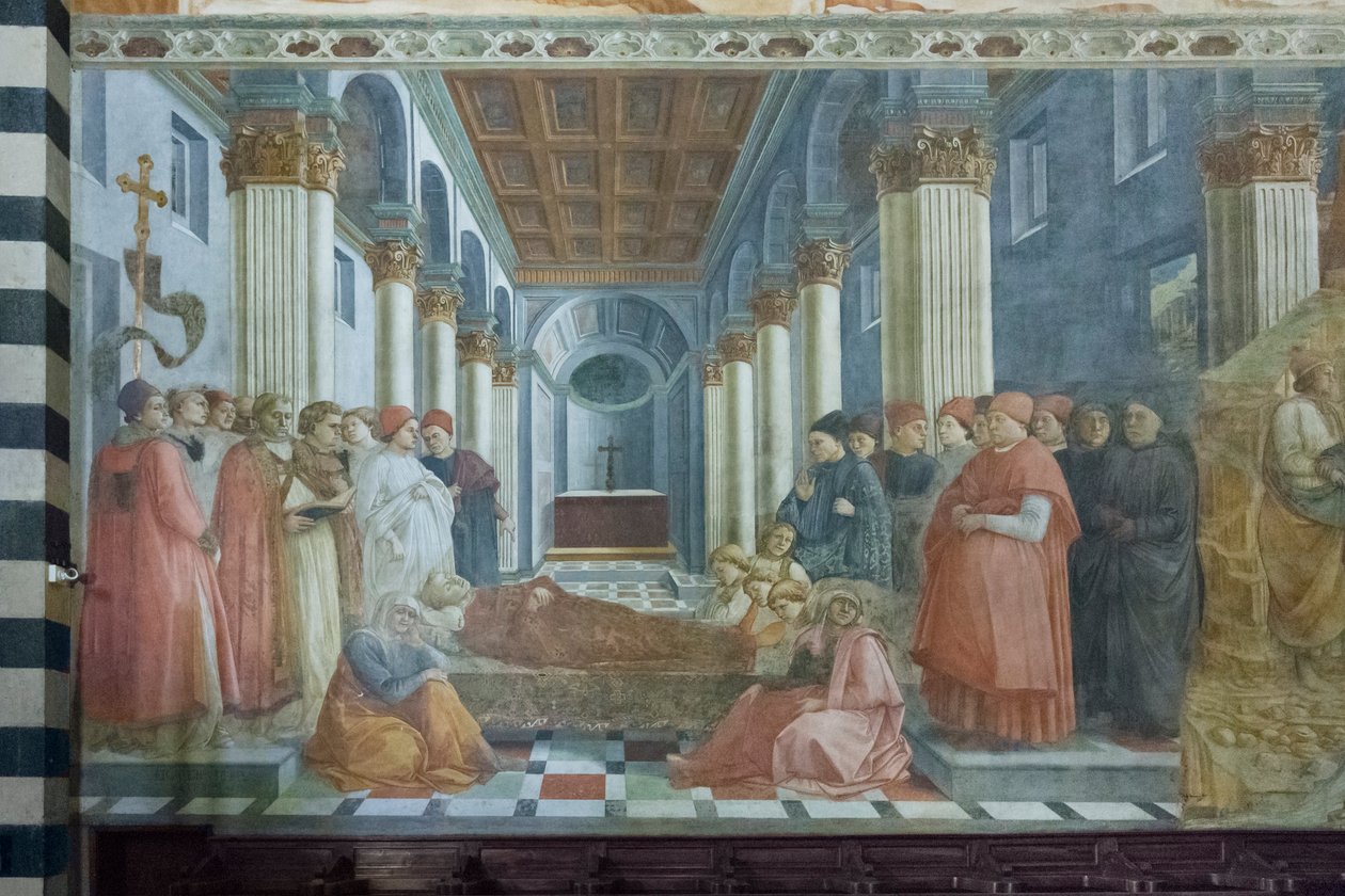 Les funérailles de Saint Étienne (détail) - Filippo Lippi