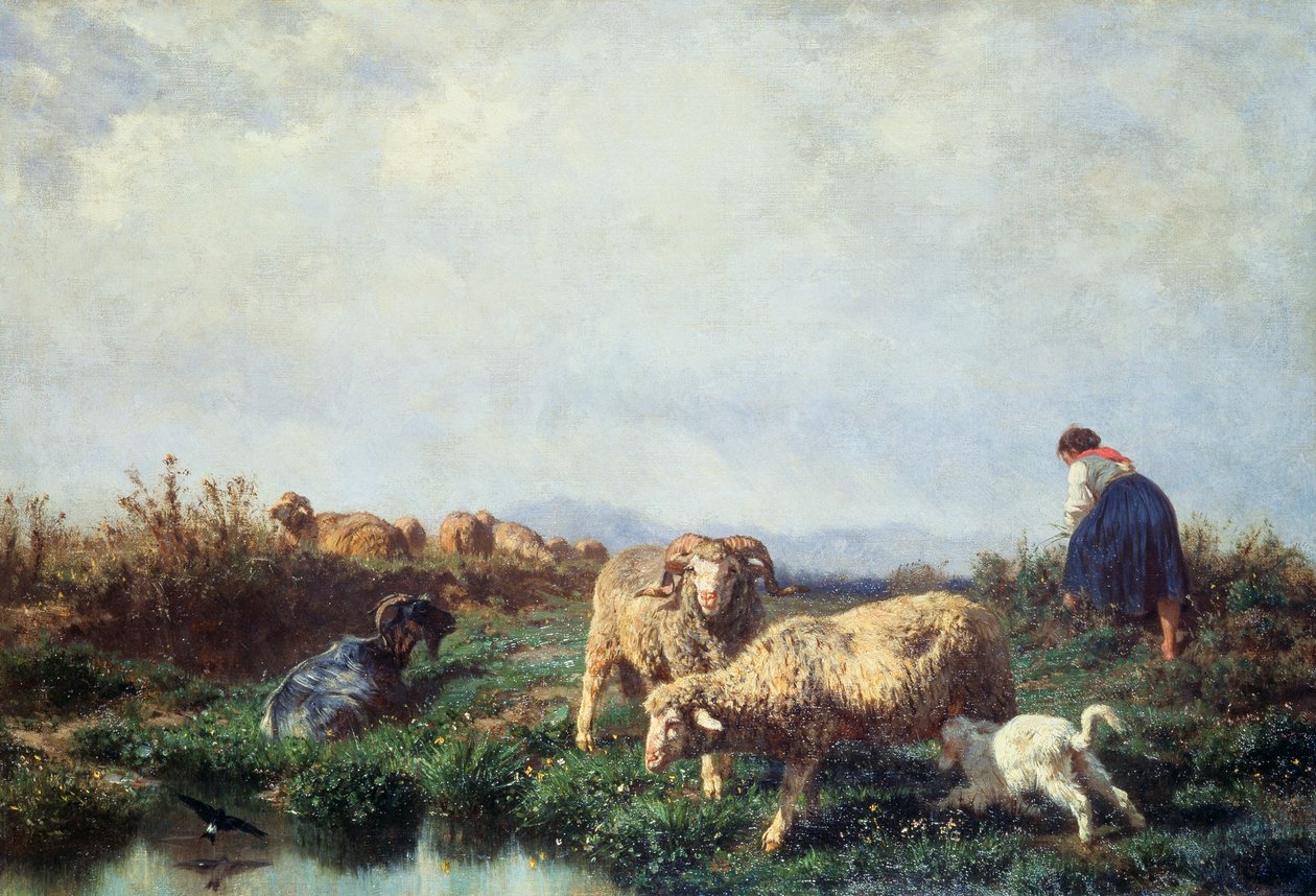 Troupeaux - Filippo Palizzi