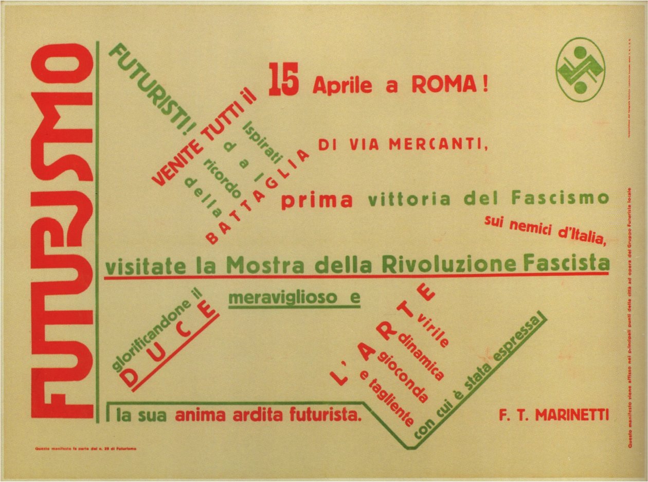 Futurisme, 1932 - Filippo Tommaso Emilio Marinetti
