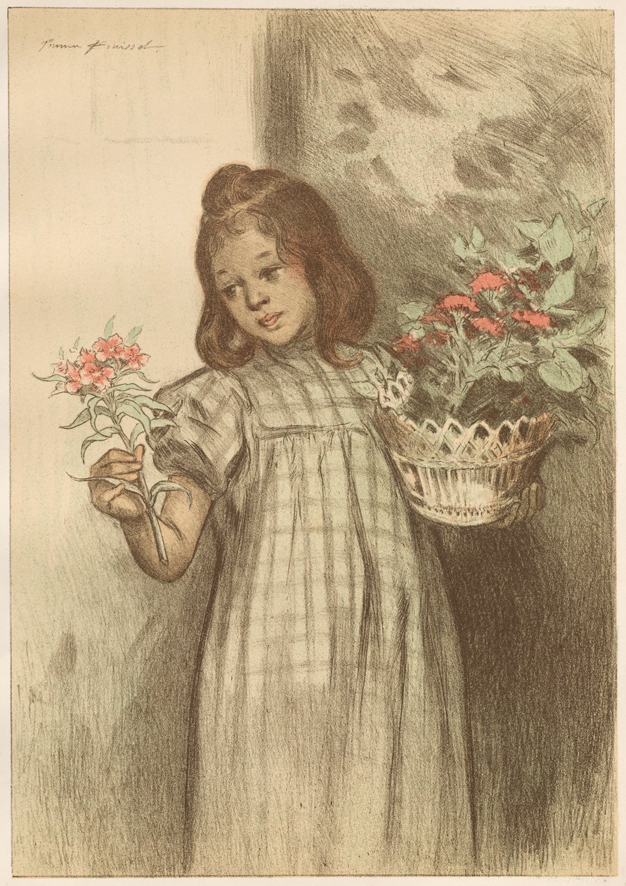 Bouquetière, publié en 1899 - Firmin Bouisset