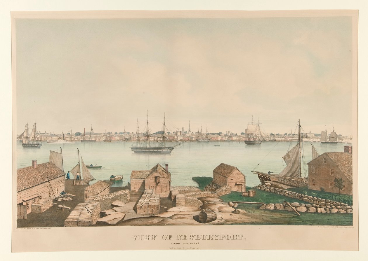 Vue de Newburyport, (depuis Salisbury) - Fitz Henry Lane