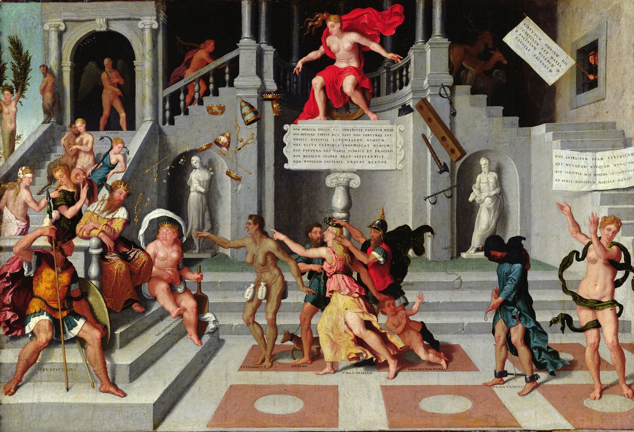 Allégorie de la Fortune et des Vices - Flemish School