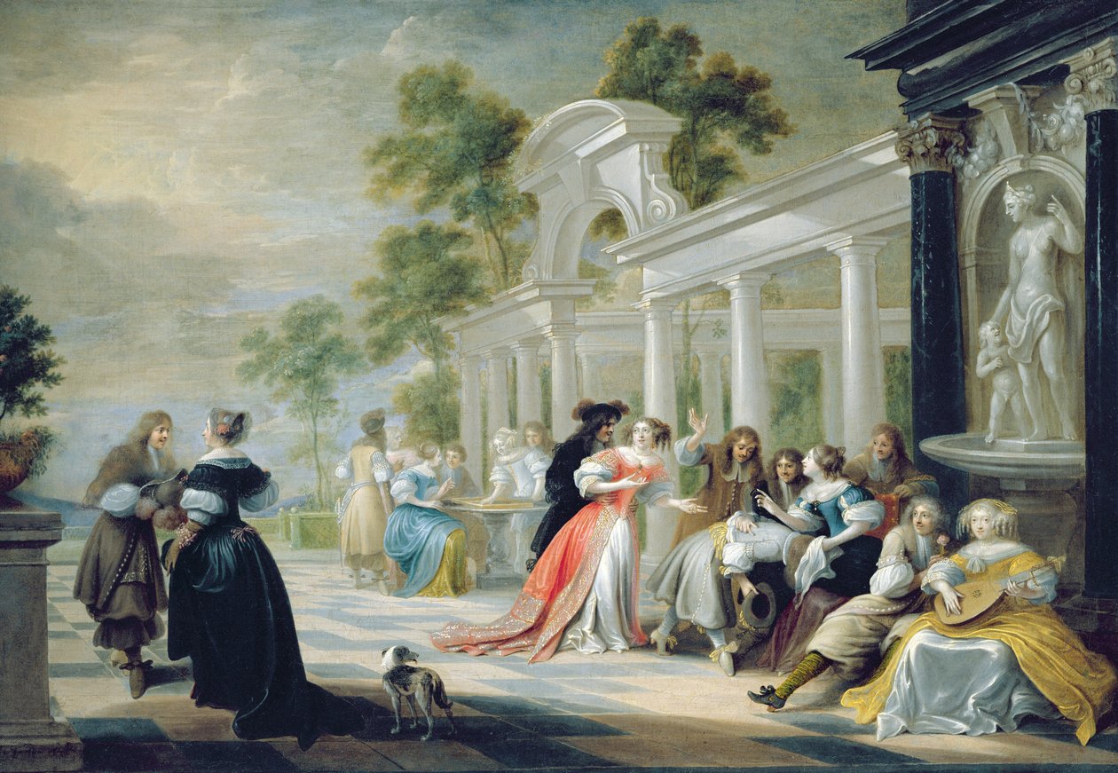 Scène de jardin générique, 1600 - Flemish School
