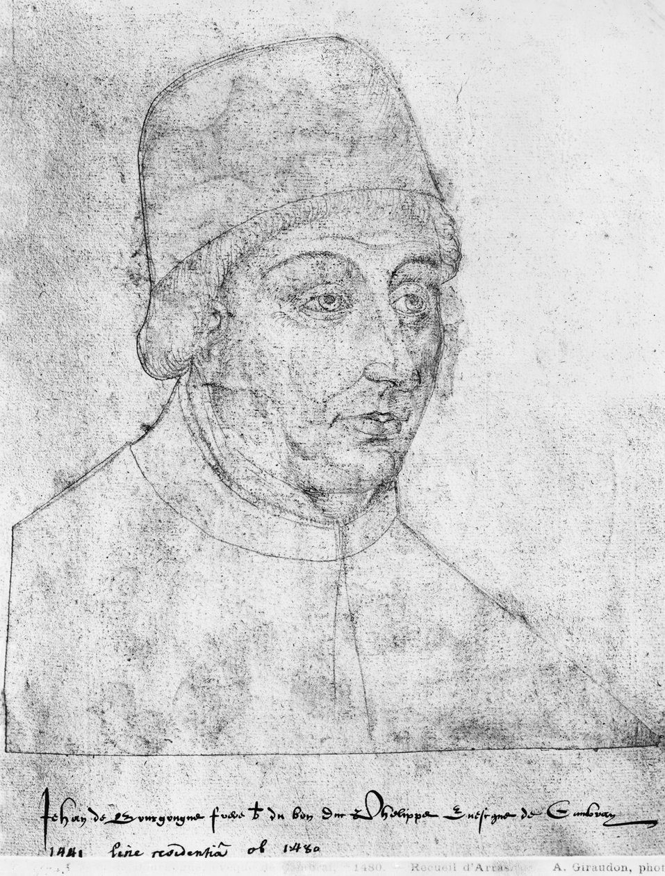 Ms 266 fol.96 Jean de Bourgogne, évêque de Cambrai, de 