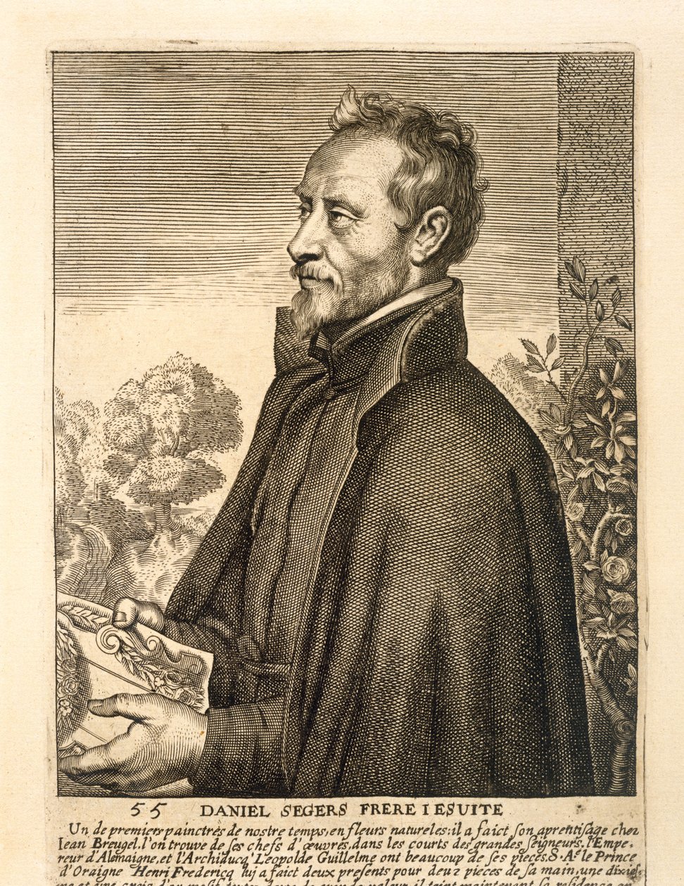 Portrait de Daniel Seghers - Flemish School