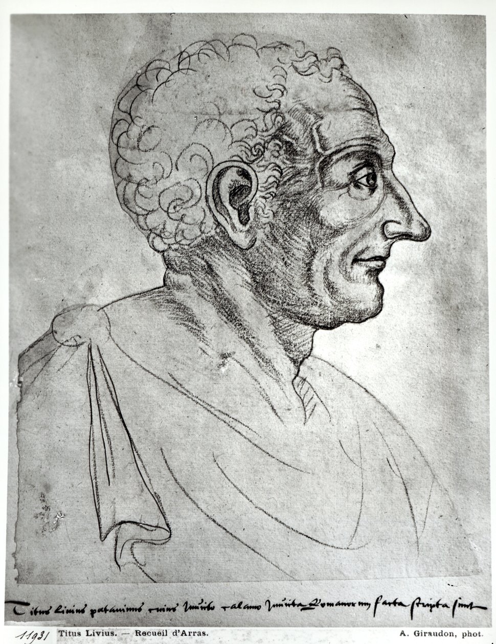 Portrait de Tite-Live (59 av. J.-C. - 17 apr. J.-C.) (craie rouge) - Flemish School