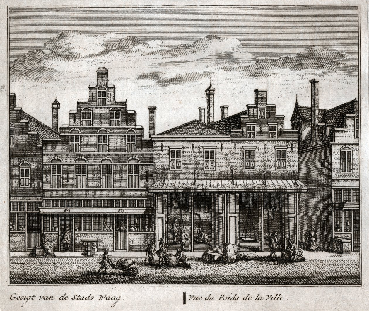 Delft, Pays-Bas (gravure) - Flemish School
