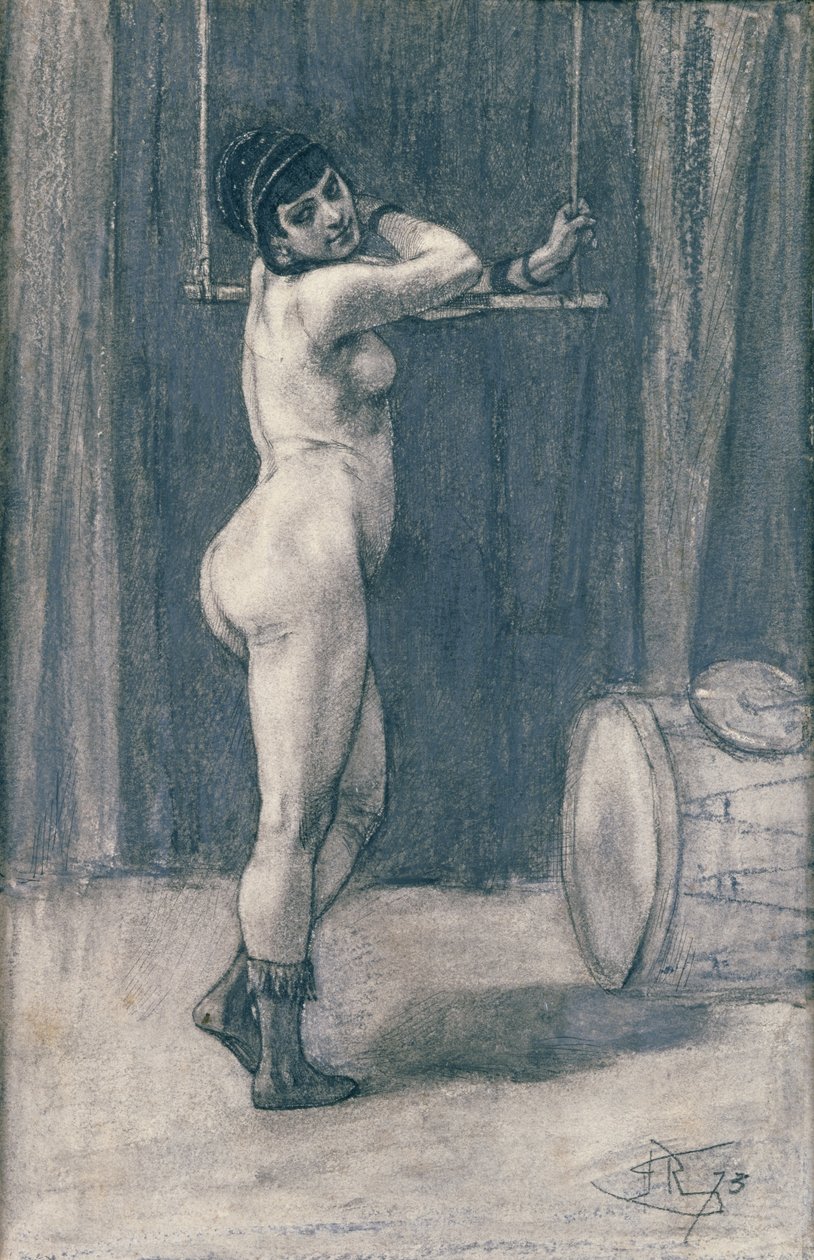 Femme avec un Trapèze - Félicien Rops