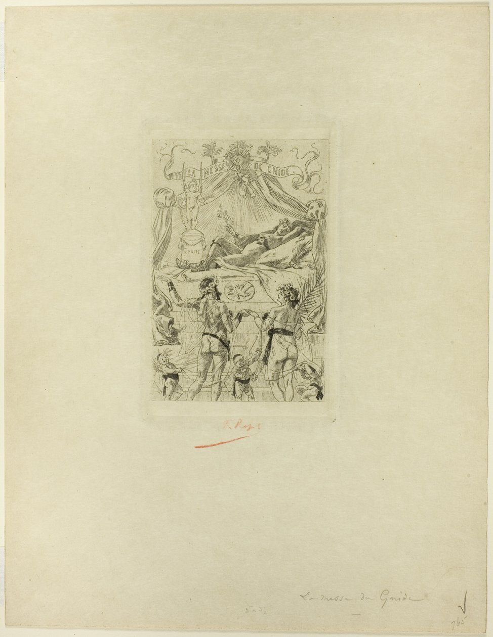 Frontispice de La messe de Gnide - Félicien Rops