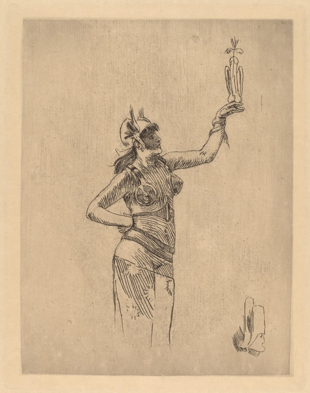 Le Fauconnier - Félicien Rops