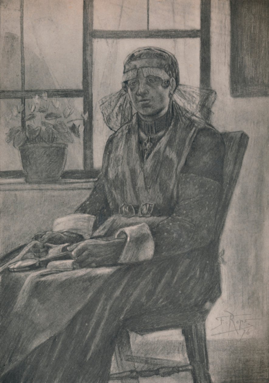 La Dentellière - Félicien Rops