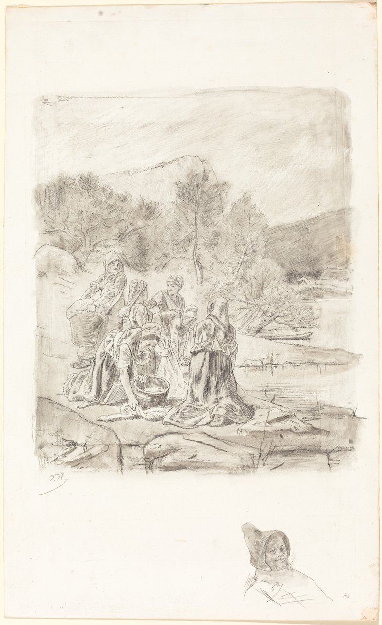 Lavandières - Félicien Rops