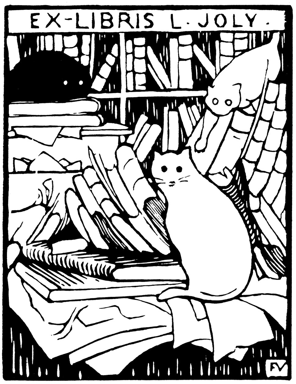 Ex-libris L. Joly - Félix Valloton