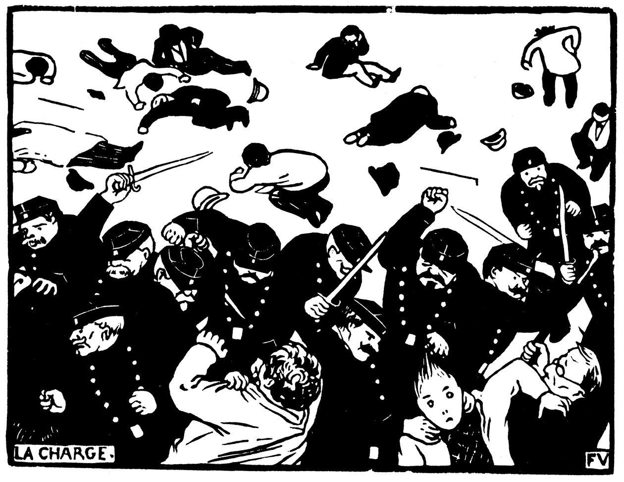 La charge - Félix Valloton