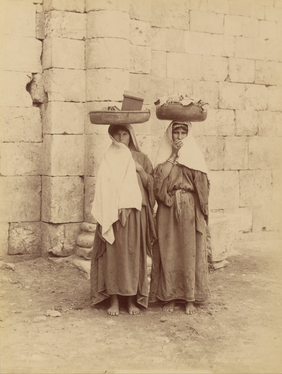 Femmes de Siloé, Palestine - Félix Bonfils