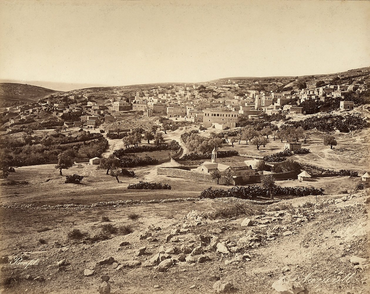 Vue panoramique de Nazareth, Israël - Félix Bonfils