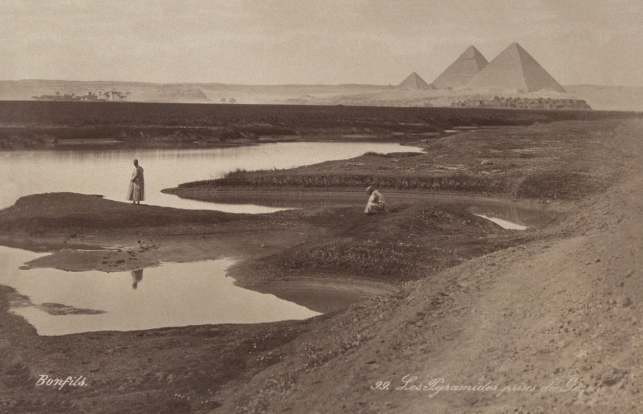 Pyramides de Gizeh, c.1900 - Félix Bonfils