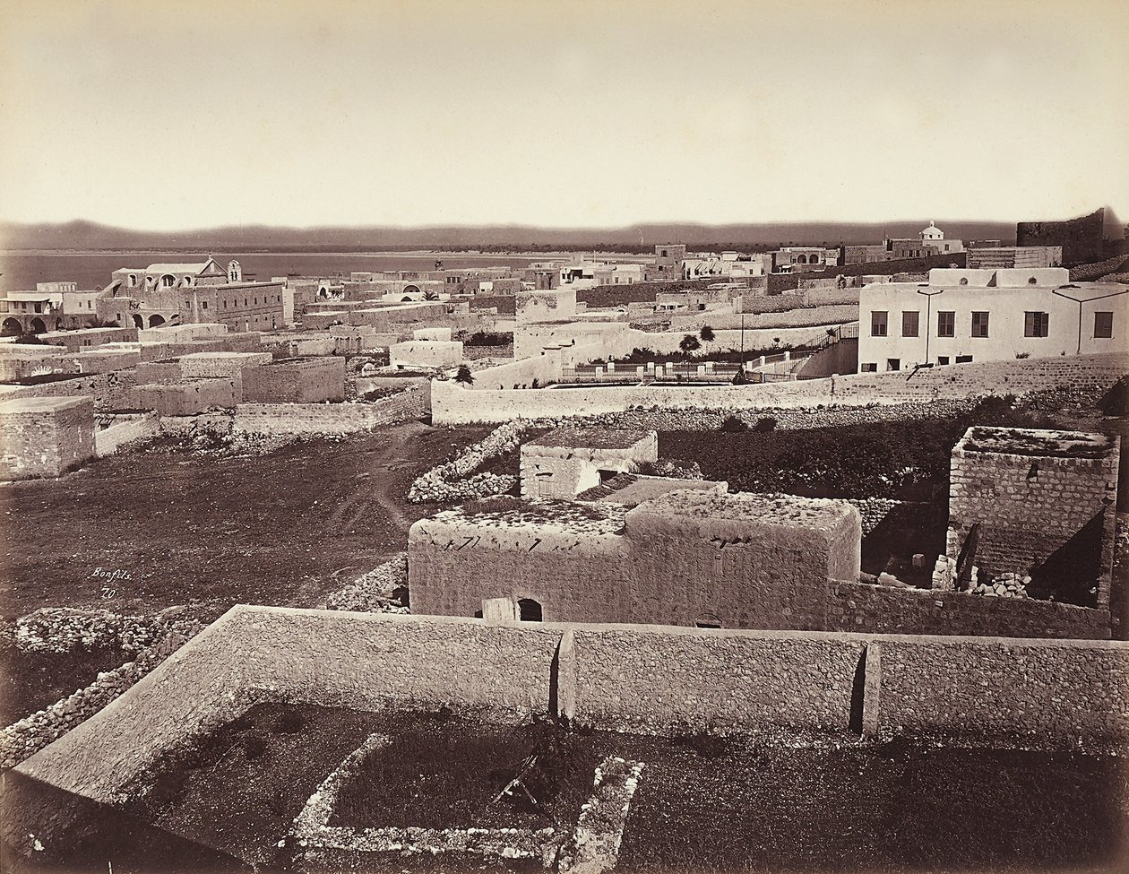 Vue de la ville de Haïfa, Israël - Félix Bonfils
