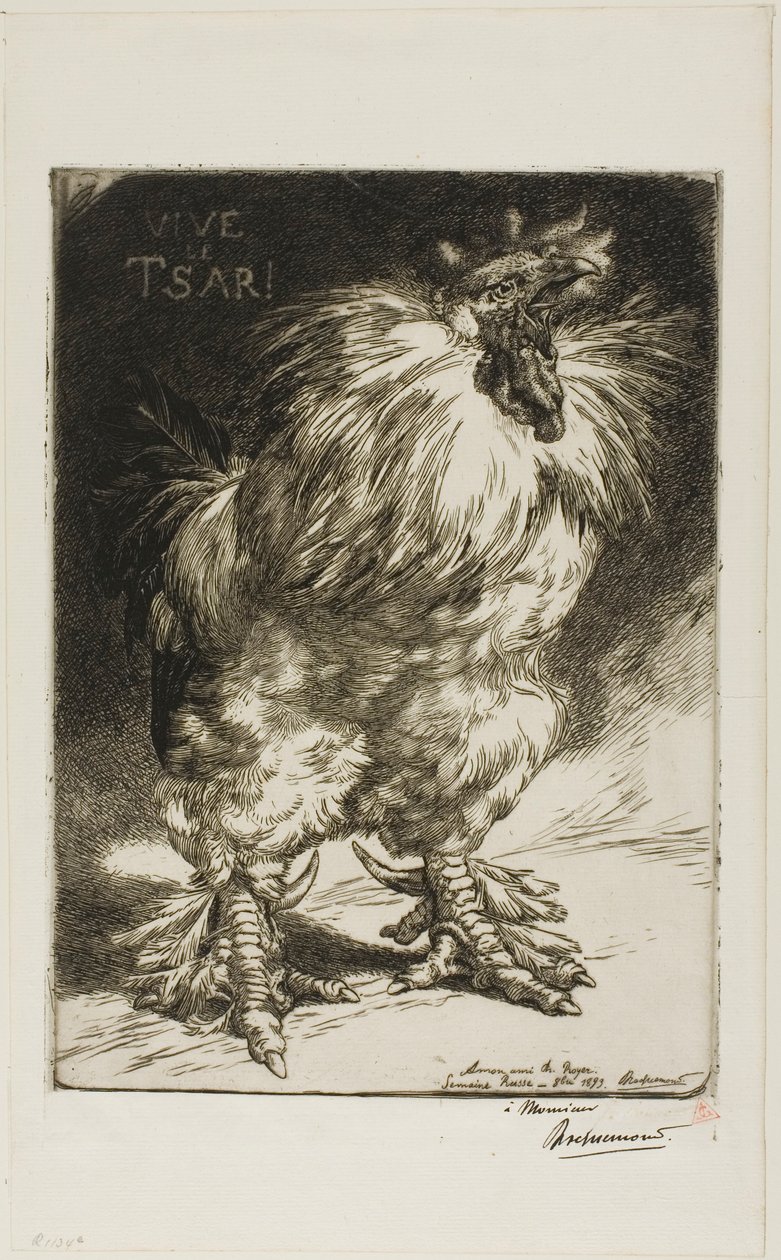 Vive le tsar ! - Félix Henri Bracquemond