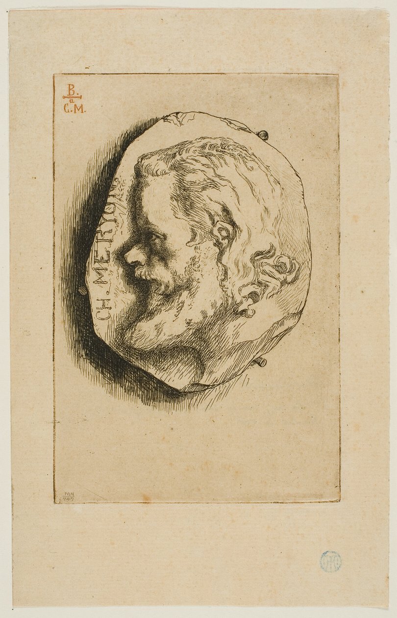 Portrait de Meryon de profil - Félix Henri Bracquemond
