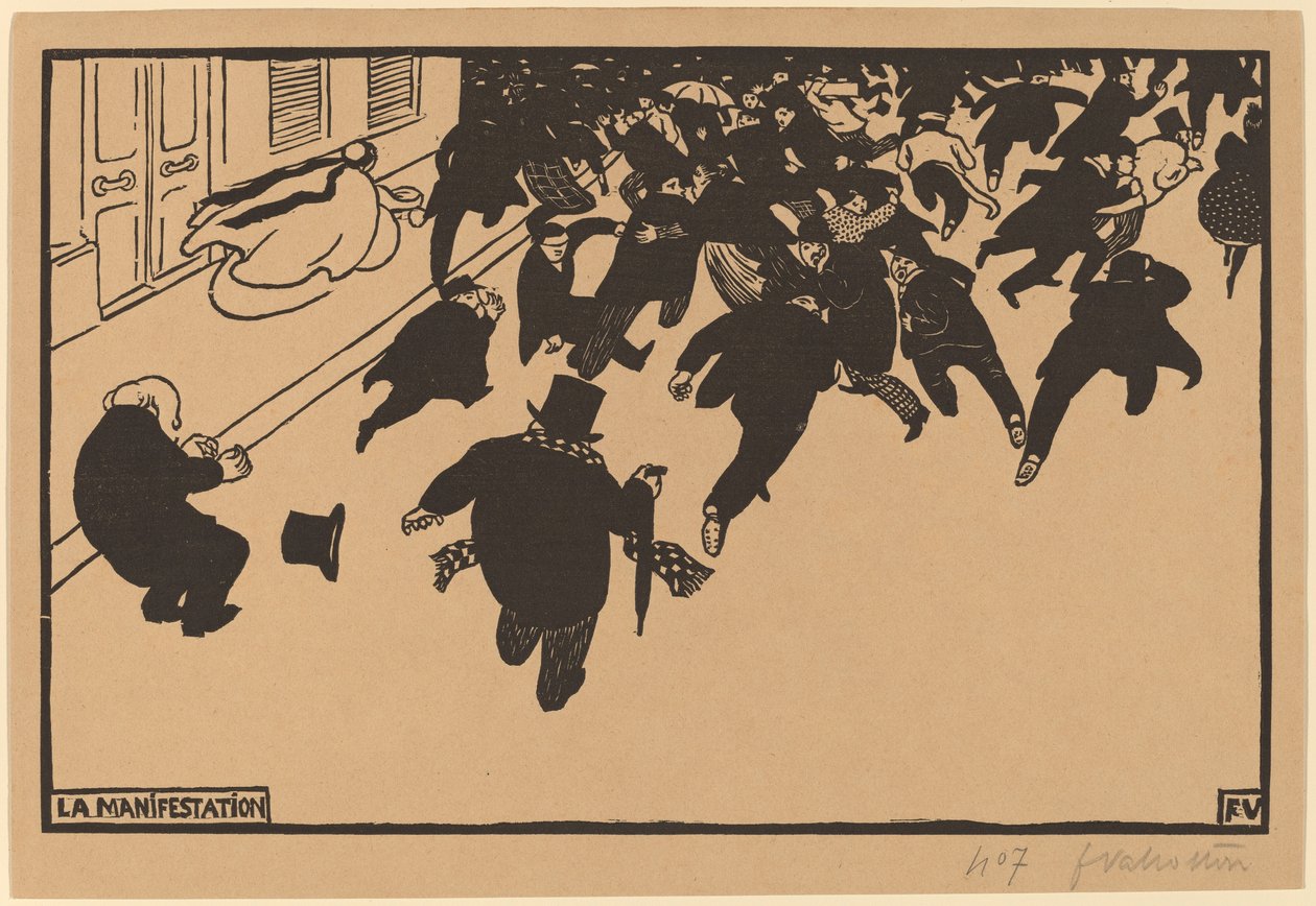 La Manifestation - Félix Vallotton