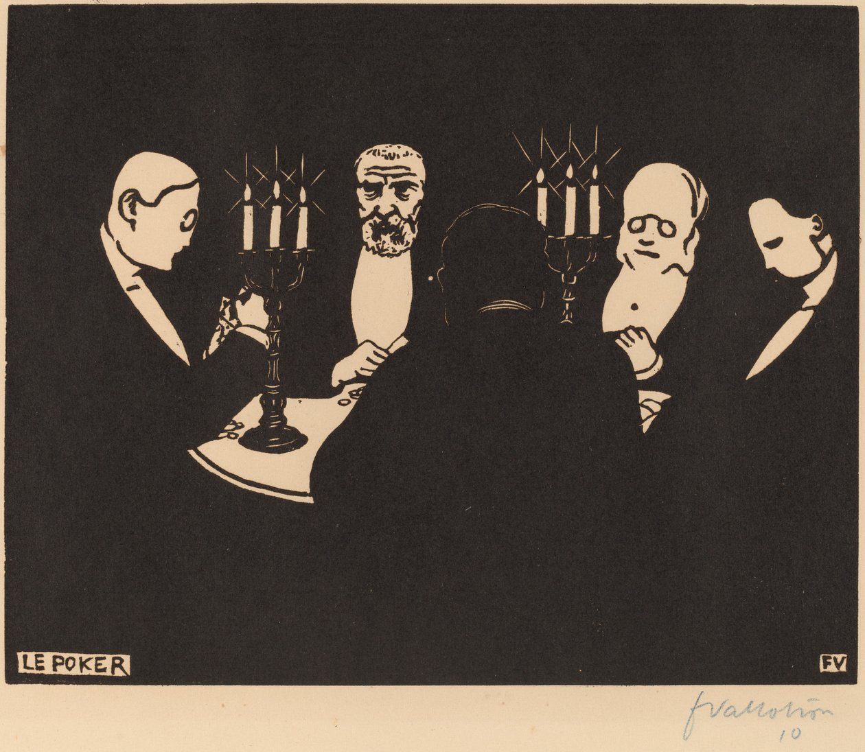 Le Poker - Félix Vallotton