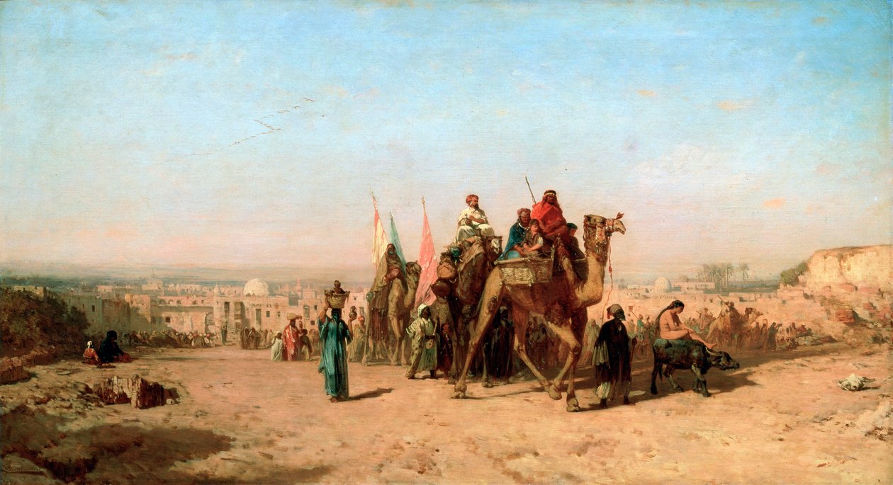 Caravane, 1860 - Félix Ziem