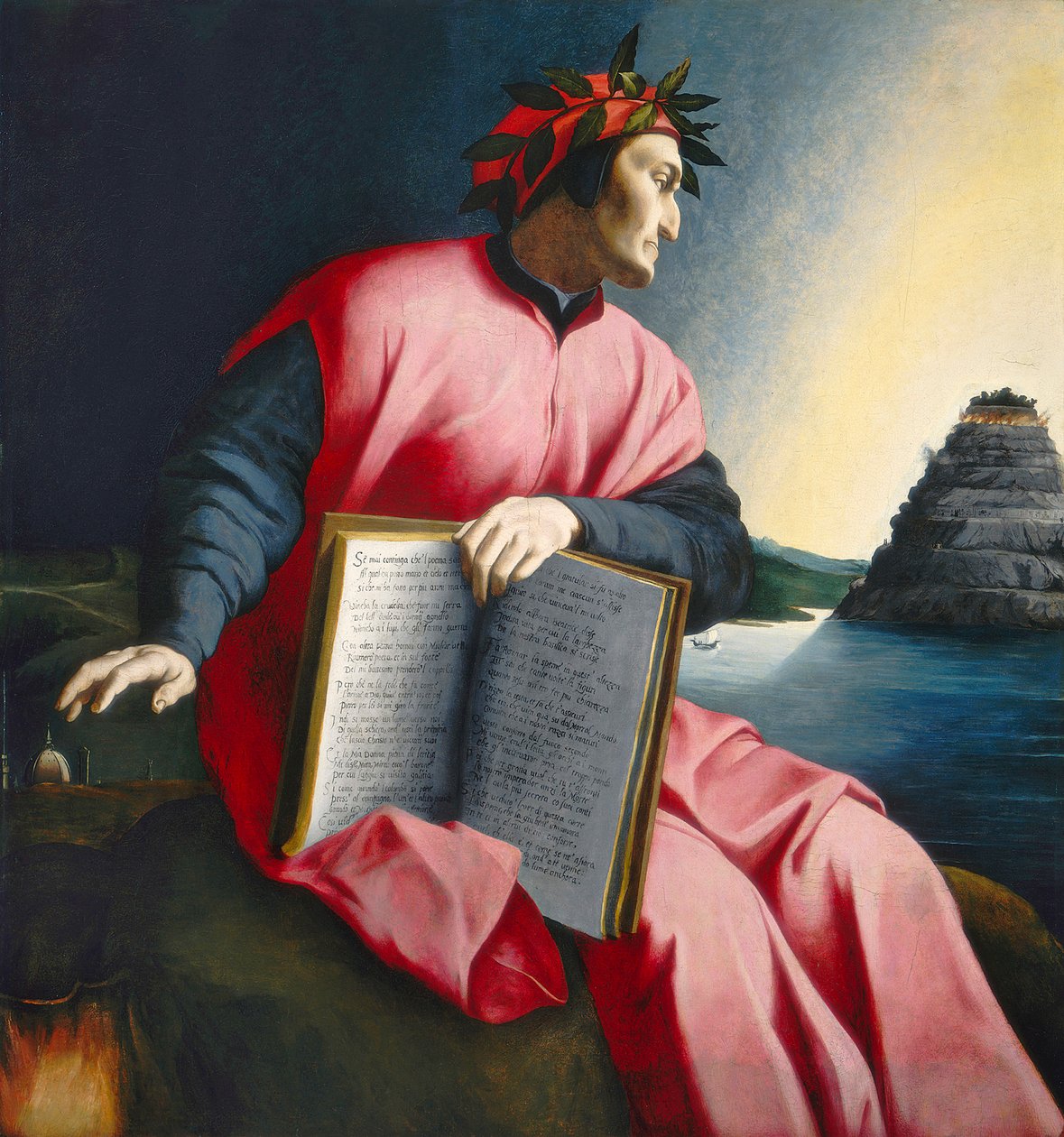 Portrait allégorique de Dante, fin du XVIe siècle - Florentine School