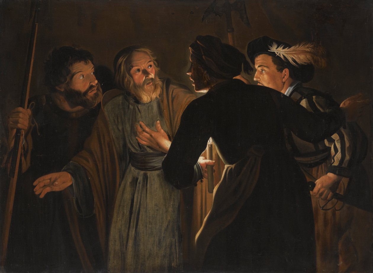 Le reniement de Saint Pierre - Follower of Gerard Seghers