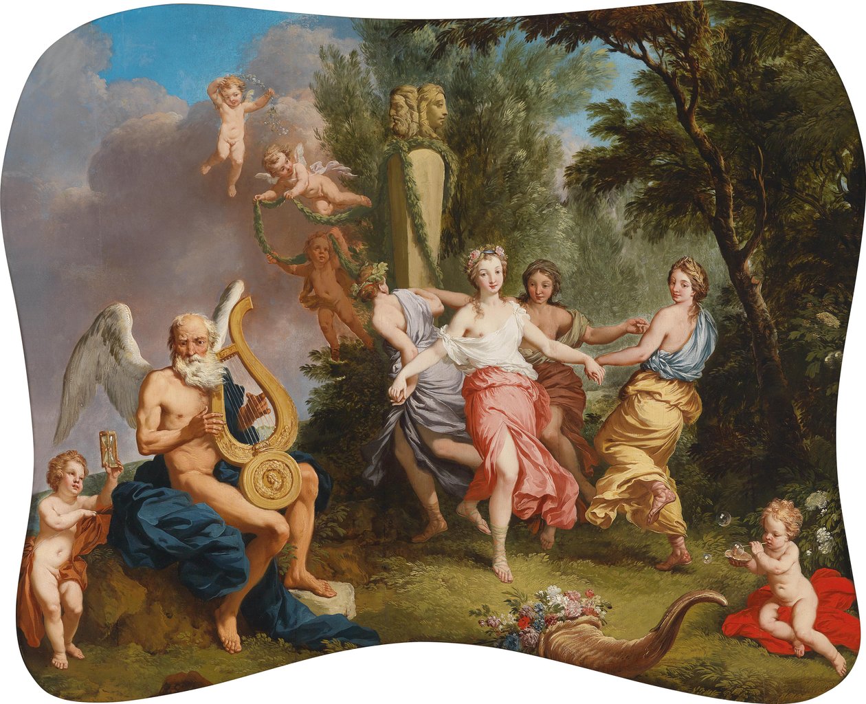 Danse à la musique du temps - Follower of Laurent de La Hyre