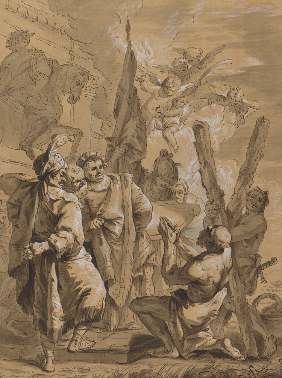 Le martyre de Saint André - Follower of Francesco Fontebasso