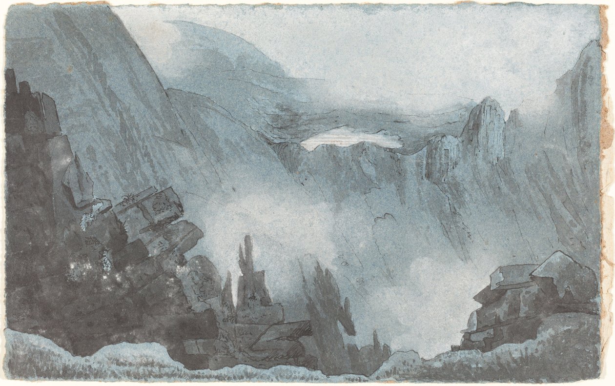 Paysage de Montagne avec Rochers - Follower of John Sell Cotman