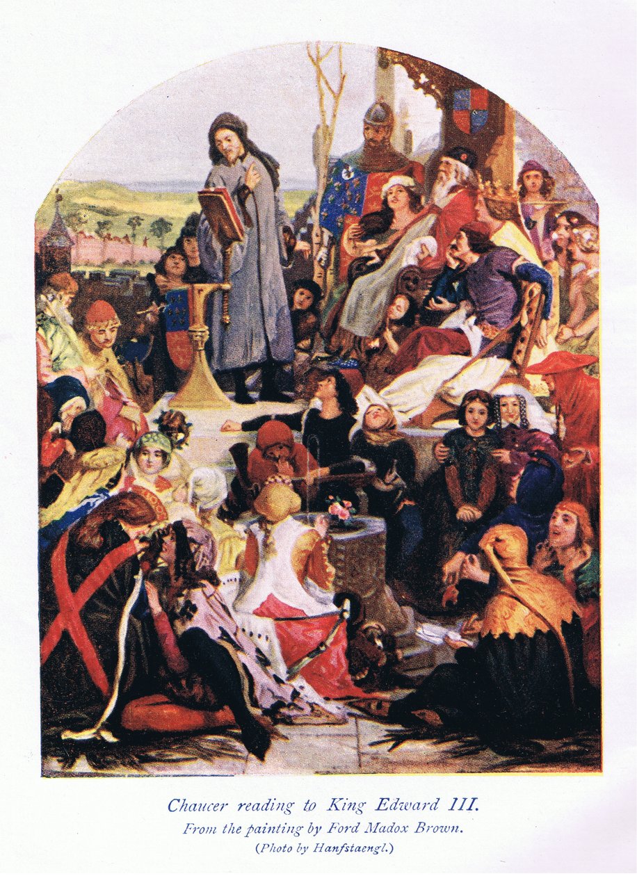 Chaucer lisant à Édouard III - Ford Madox Brown
