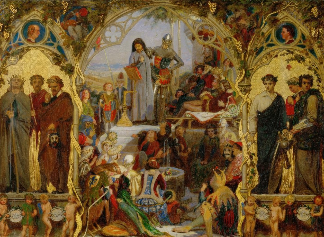 Chaucer, Semences et fruits - Ford Madox Brown