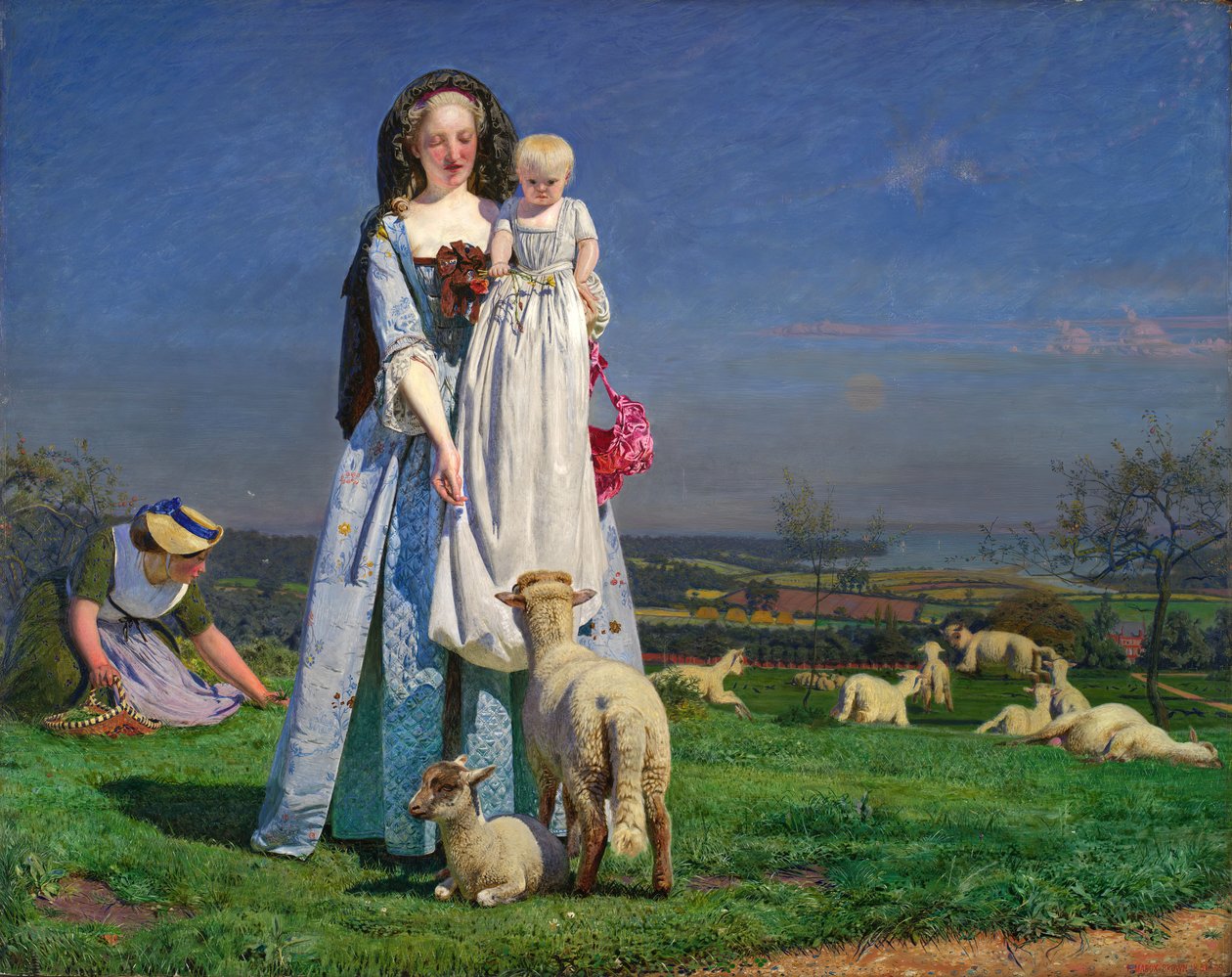 Jolis agneaux, 1850s - Ford Madox Brown