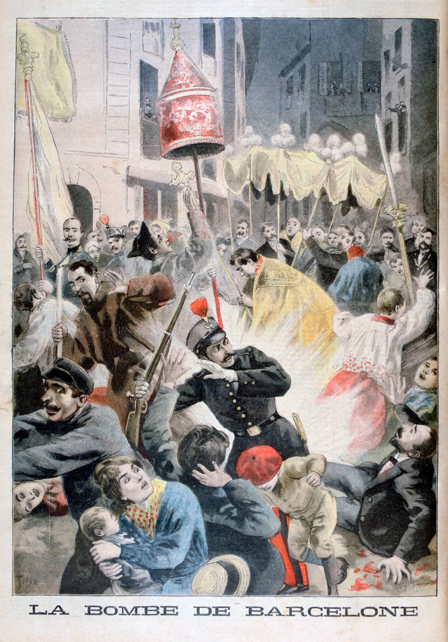 Une bombe à Barcelone, 1896 - Fortuné Méaulle