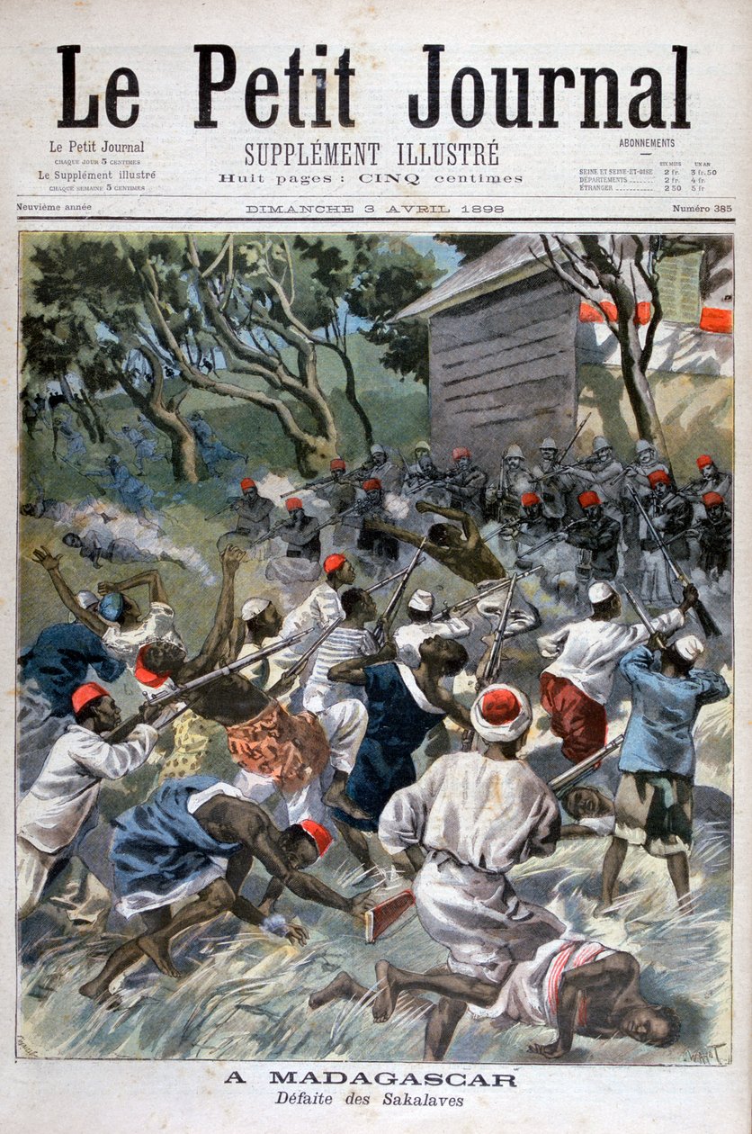 Défaite des Sakalava, Madagascar, 1898 - Fortuné Méaulle
