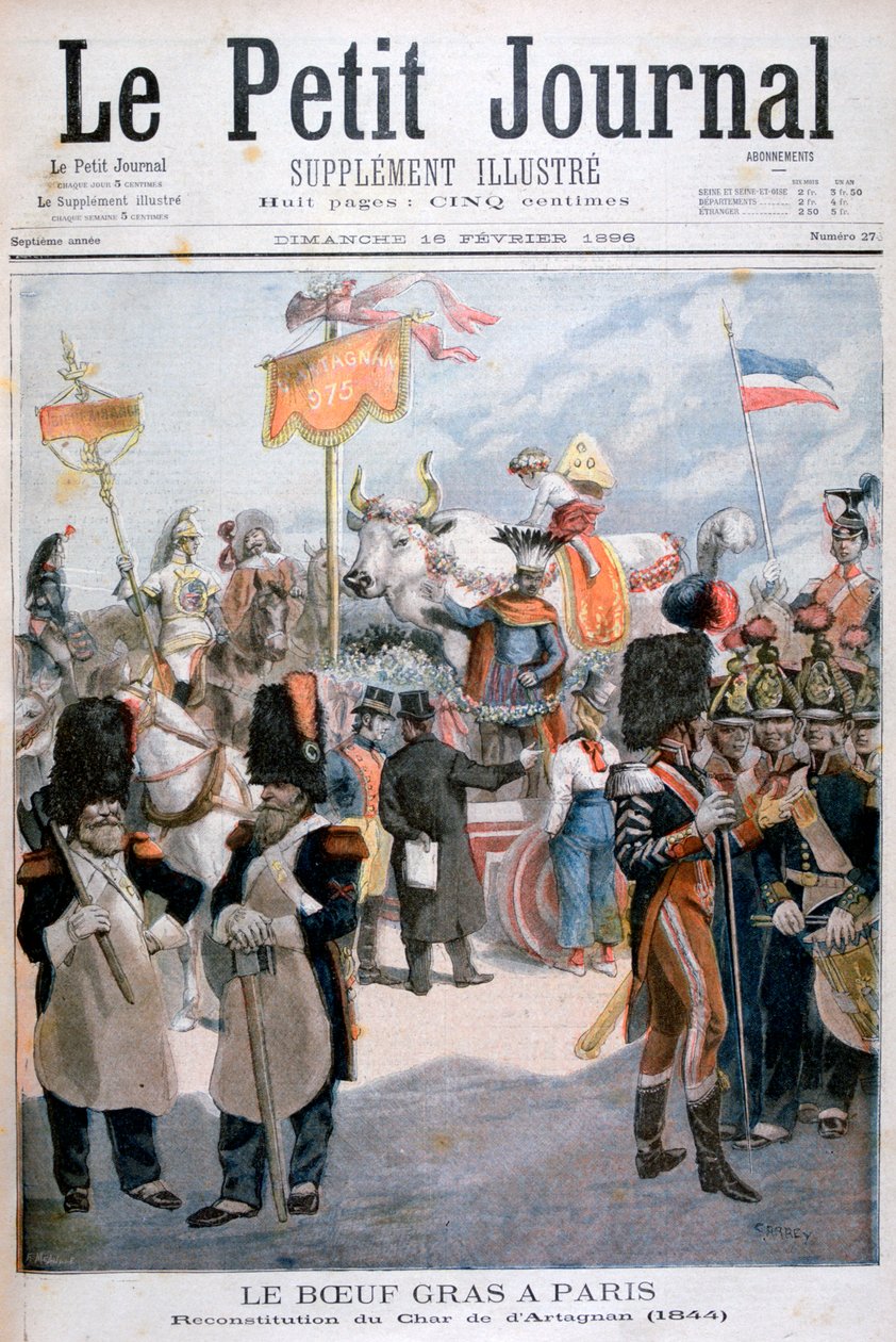 Célébrations du bœuf gras à Paris, 1896 - Fortuné Méaulle