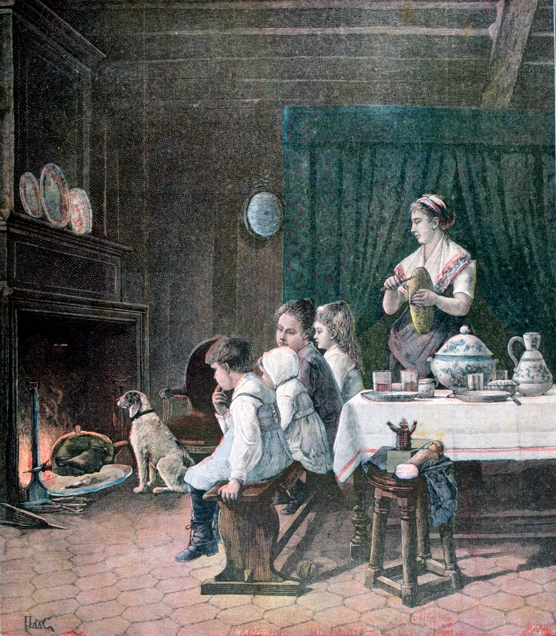 En attente, 1890 - Fortuné Méaulle