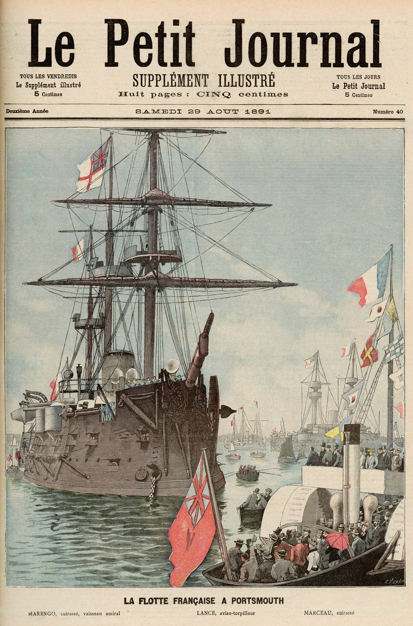 La flottille française à Portsmouth, de 