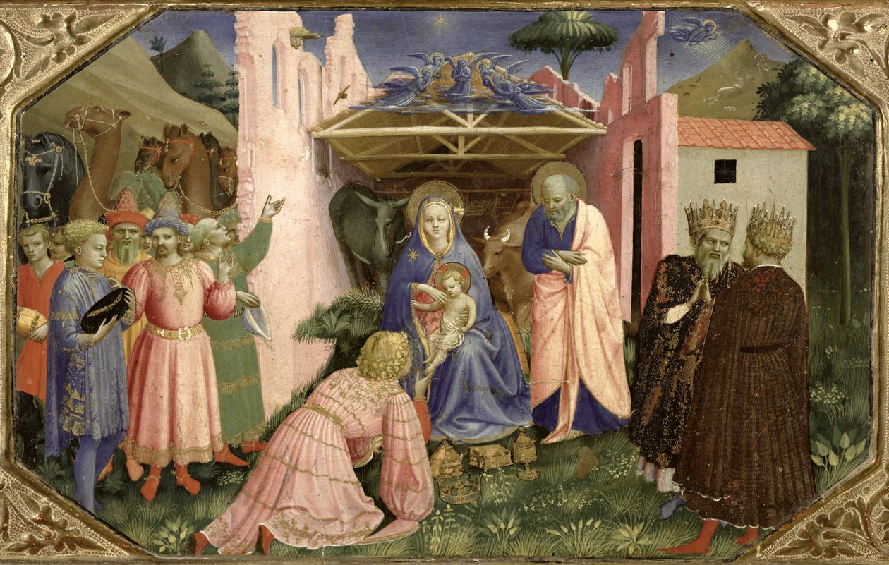 Adoration des Mages, de la prédelle du retable de l