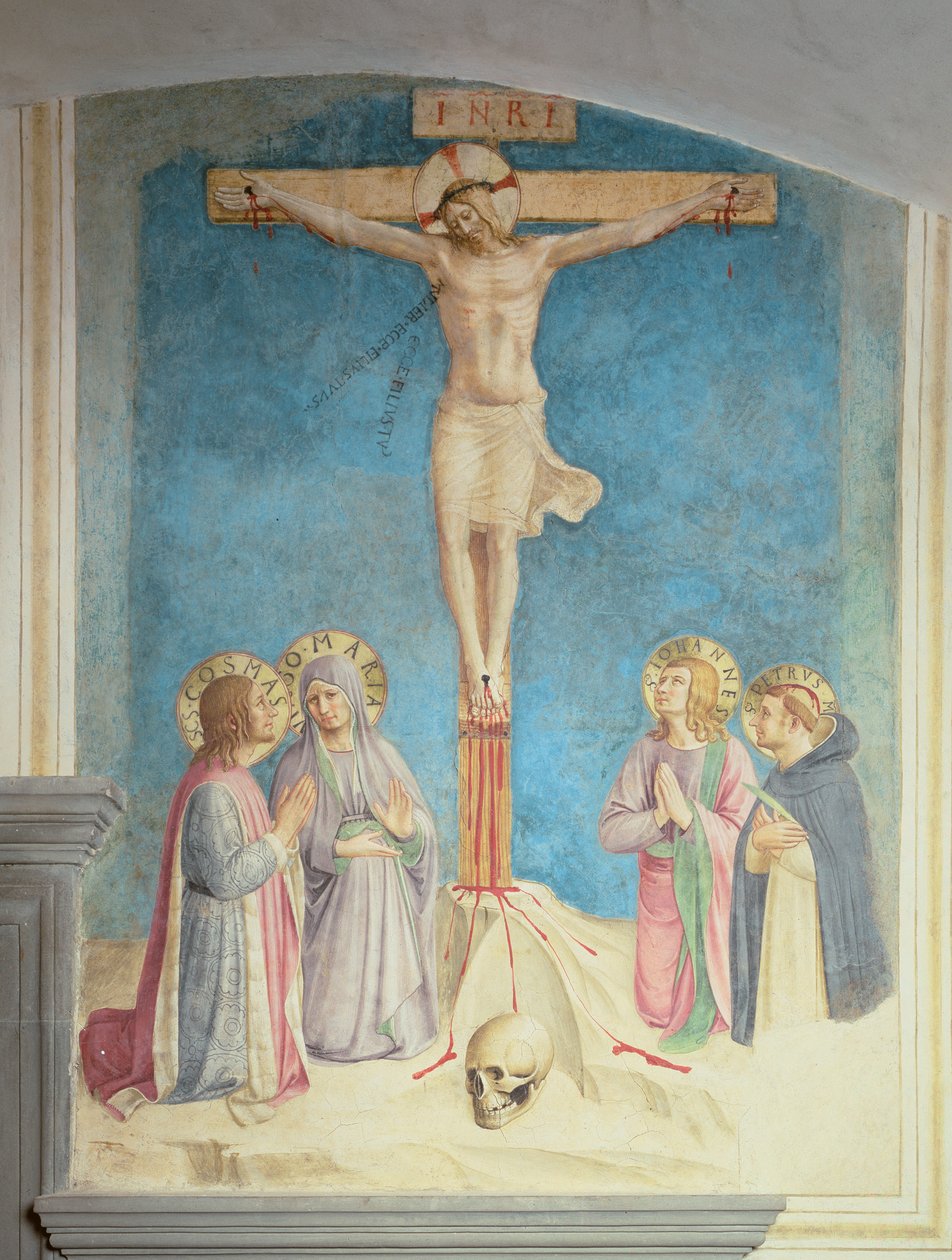 Crucifixion avec SS. Cosmas, Jean et Pierre Martyr, 1442 - Fra Angelico
