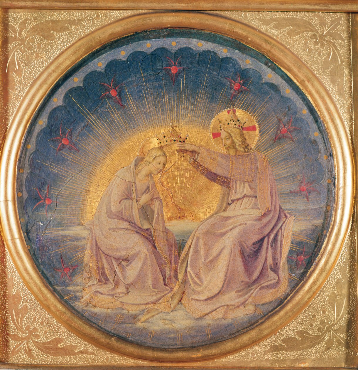 Le Couronnement de la Vierge (tondo), c.1395 - Fra Angelico