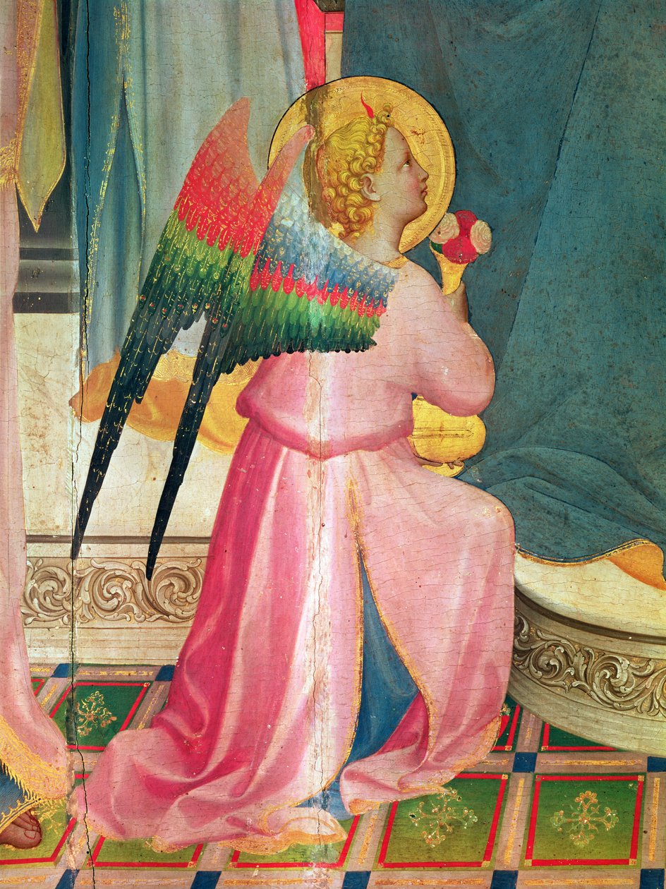 La Vierge en majesté parmi les Saints (détail) - Fra Angelico