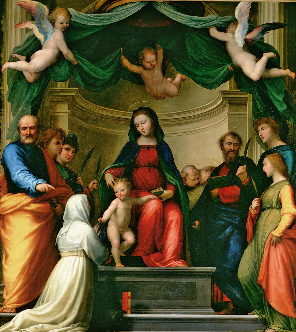Le Mariage mystique de Sainte Catherine de Sienne avec des saints, 1511 - Fra Bartolommeo