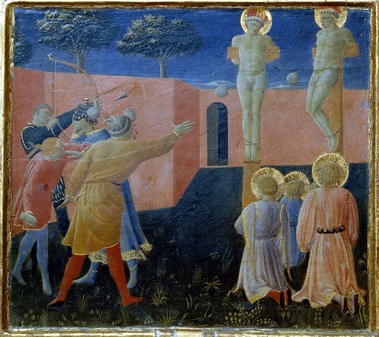 Crucifixion et lapidation de Saint Cosme - Fra Angelico