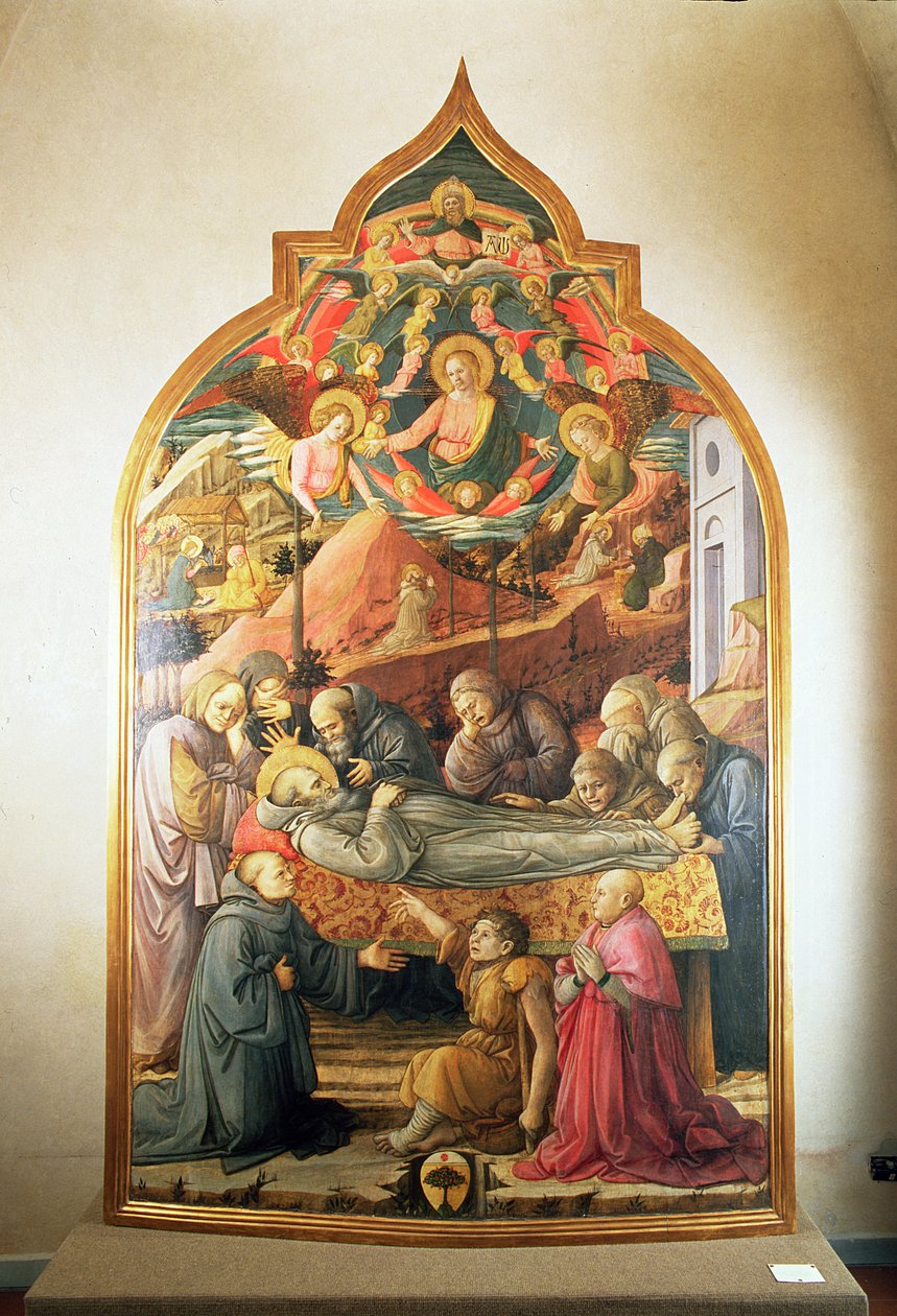 Les funérailles de Saint Jérôme, 1450-60 - Fra Filippo Lippi