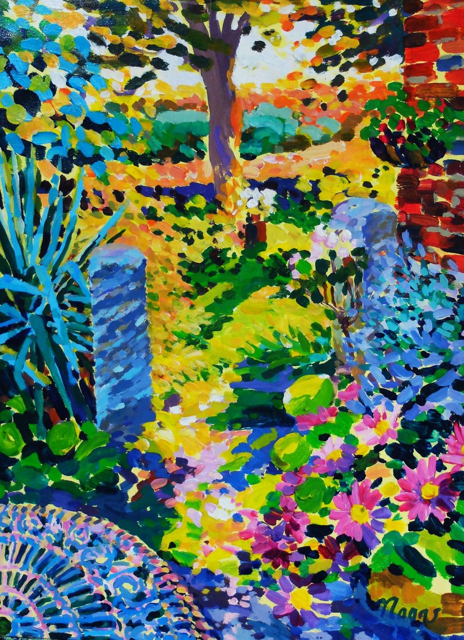 Golden Hour, 2022 (acrylique sur toile) - Frances Naggs
